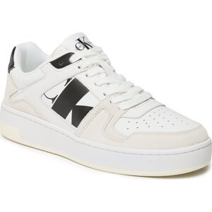 Sneakersy Calvin Klein Jeans Basket Cupsole Mod Vint YW0YW01051 Bright White/Black/Creamy White YBR