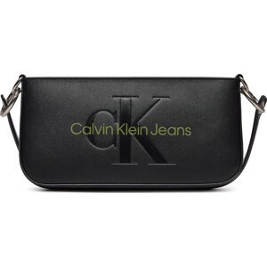 Kabelka Calvin Klein Jeans Sculpted Shoulder Pouch25 Mono K60K610679 Černá