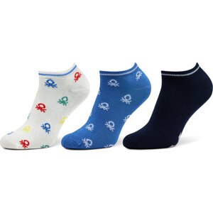 Sada 3 párů dětských nízkých ponožek United Colors Of Benetton 6AO307032 910
