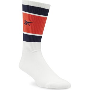 Klasické ponožky Unisex Reebok Classics Basketball Socks HF8408 white/vector navy/dynamic red