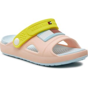 Sandály Tommy Hilfiger Comfy Sandal T3A2-33290-0083 S Pink/Yellow X447