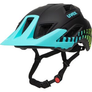 Cyklistická helma Uvex Access S4109870915 Black/Aqua Lime M