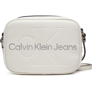 Kabelka Calvin Klein Jeans Sculpted Camera Bag18 Mono K60K610275 White/Silver Logo 0LI