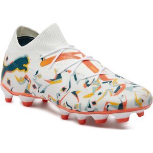 Boty Puma Future 7 Match Creativity Fg/Ag 107845-01 Puma White/Ocean Tropic/Turquoise Surf/Hot Heat/Sun Stream