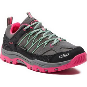 Trekingová obuv CMP Kids Rigel Low Trekking Kids Wp 3Q54554J Cemento-Pink Fluo 35YN