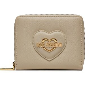 Malá dámská peněženka LOVE MOSCHINO JC5733PP0IKL0110 Béžová