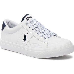 Sneakersy Polo Ralph Lauren RL00564111 J White Tumbled W/ Navy Pp