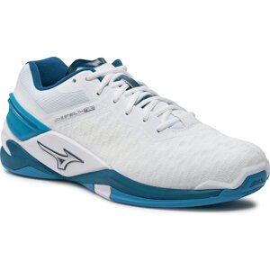 Boty Mizuno Wave Stealth Neo X1GA2000 White/Sailor Blue/Silver 86