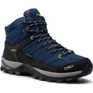 Trekingová obuv CMP Rigel Mid Trekking Shoe Wp 3Q12947 Blue Ink/Yellow Fluo 08MF