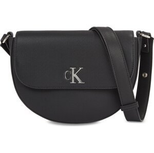 Kabelka Calvin Klein Jeans Minimal Monogram Saddle Bag22 T K60K611961 Black BEH