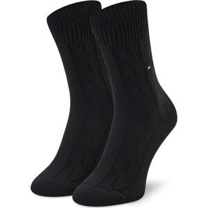 Dámské klasické ponožky Tommy Hilfiger 701220259 Black 004
