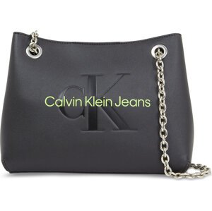 Kabelka Calvin Klein Jeans Sculpted Shoulder Bag24 Mono K60K607831 Black/Dark Juniper 0GX