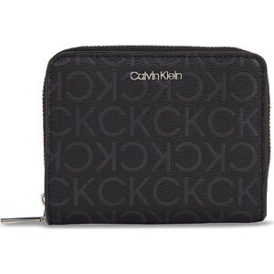 Malá dámská peněženka Calvin Klein Ck Must Md Z/A Wallet_Epi Mono K60K611932 Black Epi Mono 0GJ