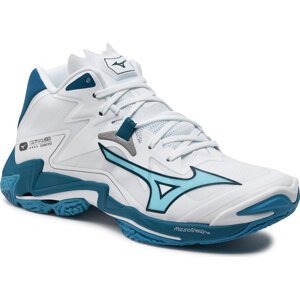 Boty Mizuno Wave Lightning Z8 Mid V1GA2405 White/Sailor Blue/Silver 21