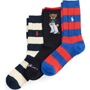 Dámské klasické ponožky Polo Ralph Lauren Br Gift Box 455942344001 Grey