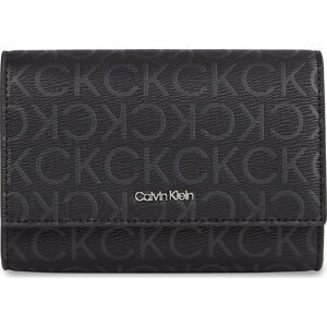 Velká dámská peněženka Calvin Klein Ck Must Bifold/Cardhldr_Epi Mono K60K611775 Black Epi Mono 0GJ