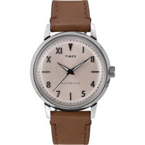 Hodinky Timex Automatic Silver/Brown