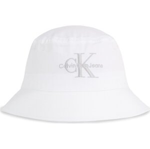 Klobouk Calvin Klein Jeans Monogram Bucket Hat K60K611029 Bílá