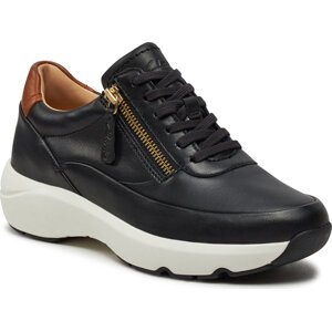 Sneakersy Clarks Tivoli Zip 26176648 Black Leather