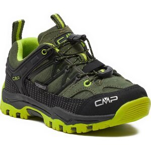 Trekingová obuv CMP Kids Rigel Low Trekking Wp 3Q54554 Kaki-Acido 02FP