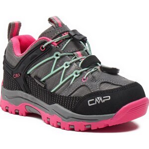 Trekingová obuv CMP Kids Rigel Low Trekking Wp 3Q54554 Cemento-Pink Fluo 35YN