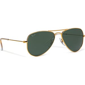 Sluneční brýle Ray-Ban Junior Aviator 0RJ9506S 223/71 Arista/Dark Green