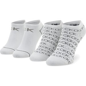 Sada 2 párů dámských ponožek Calvin Klein 701218779 Bílá
