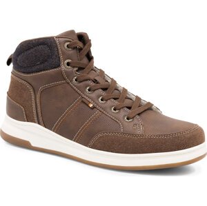 Sneakersy Lanetti MP07-11714-01 Brown