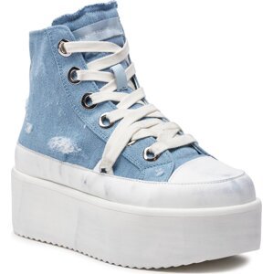 Sneakersy Inuikii Levy Jeans High 30103-058 Light Blue