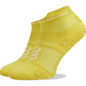 Klasické ponožky Unisex Compressport Pro Racing V4.0 Run Low XU00047B Green Sheen/White