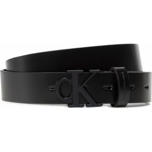 Dámský pásek Calvin Klein Jeans Round Mono Plaque Belt 30Mm K60K609832 Black BDS