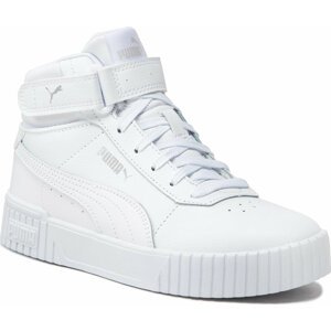 Sneakersy Puma Carina 2.0 Mid Jr 387376 02 Puma White/White/Silver 02