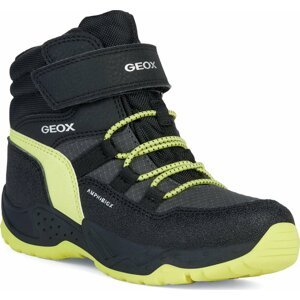 Sněhule Geox J Sentiero Boy B Abx J26FSC 0FUCE C0802 D Black/Lime