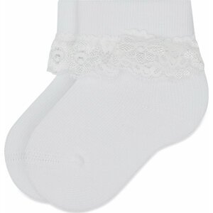 Vysoké dětské ponožky NAME IT 13193143 White Alyssum