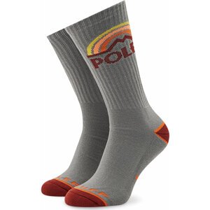 Klasické ponožky Unisex Poler Mountain Rainbow 223ACUSK03 Charcoal