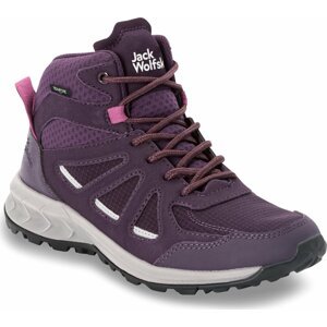 Trekingová obuv Jack Wolfskin Woodland 2 Texapore Mid W 4051331 Purple/Phantom