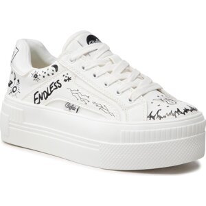 Sneakersy Buffalo Paired Laceup Lo BN1630790 White Graffiti