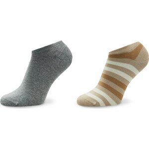 Sada 2 párů pánských nízkých ponožek Tommy Hilfiger 382000001 Beige 026