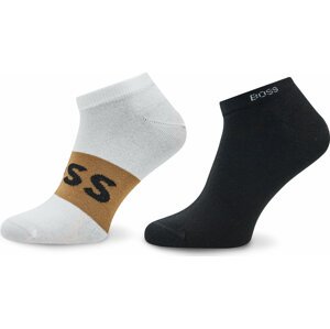 Sada 2 párů pánských nízkých ponožek Boss 50467747 Natural 105