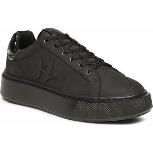Sneakersy KARL LAGERFELD KL62217 Black Nubuck Mono