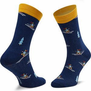 Klasické ponožky Unisex Dots Socks DTS-SX-482-G Tmavomodrá
