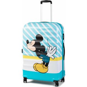Velký tvrdý kufr American Tourister Wavebreaker Disney 85673-8624-1CNU Mickey Blue Kiss