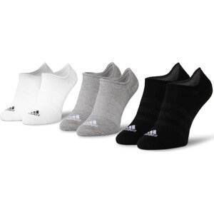 Sada 3 párů nízkých ponožek unisex adidas Light Nosh 3PP DZ9414 Černá