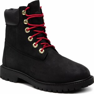 Turistická obuv Timberland 6in Hert Bt Cupsole- W TB0A2G53001 Black Nubuck W Red