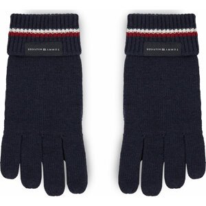 Pánské rukavice Tommy Hilfiger Corporate Knit Gloves AM0AM11488 Space Blue DW6