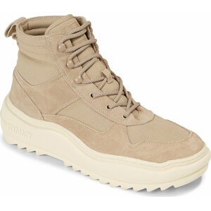 Kotníková obuv Tommy Jeans Tjm Mix Material Boot EM0EM01245 Sandalwood RBT
