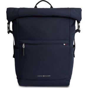 Batoh Tommy Hilfiger Th Signature Rolltop Backpack AM0AM12221 Space Blue DW6