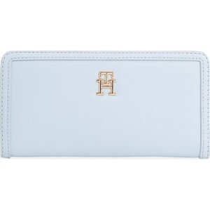 Velká dámská peněženka Tommy Hilfiger Th Monotype Large Slim Wallet AW0AW16210 Breezy Blue C1O