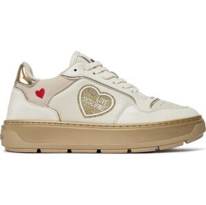 Sneakersy LOVE MOSCHINO JA15204G1IJC290A Latte/platino