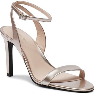 Sandály Calvin Klein Heel Sandal 90 Pearl HW0HW02026 Crystal Gray VBR
